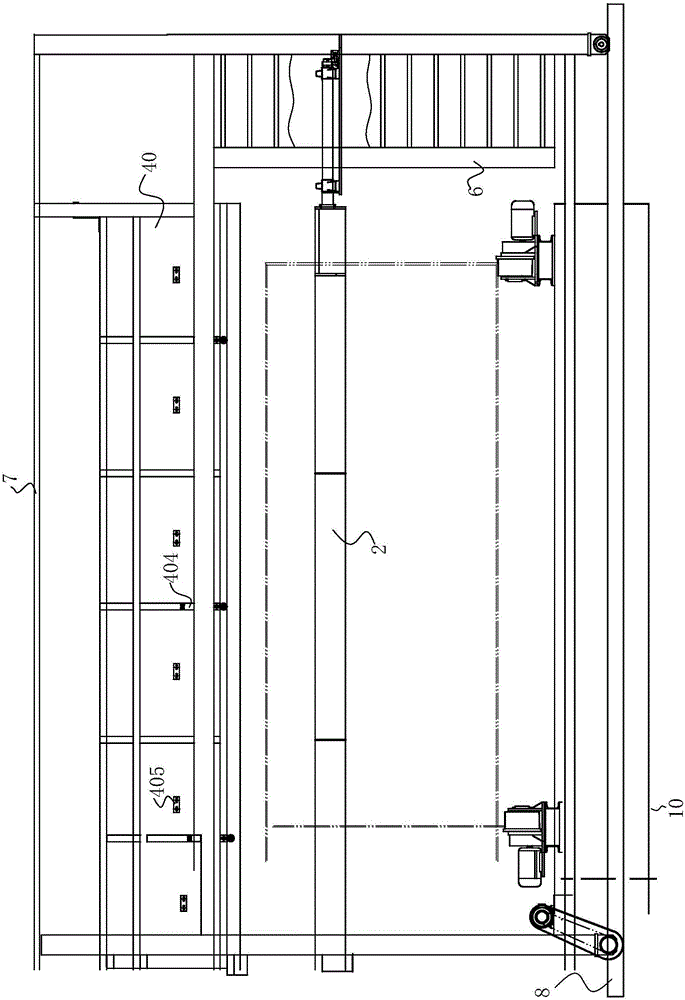 Plastic coating device for large-diameter steel pipe