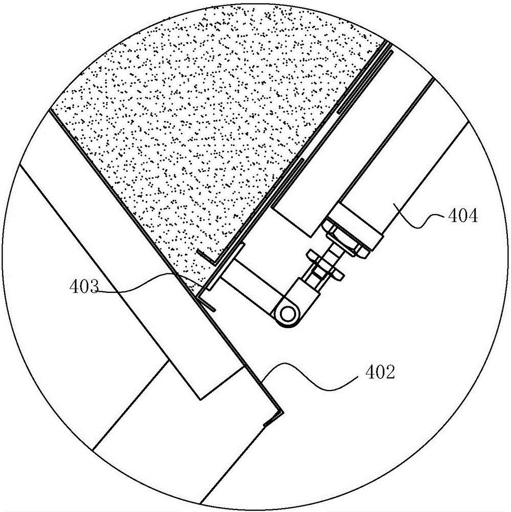 Plastic coating device for large-diameter steel pipe