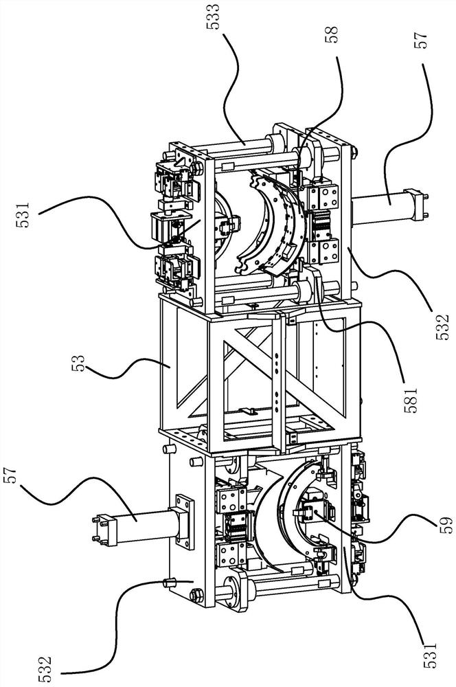 Brake iron shoe welding station