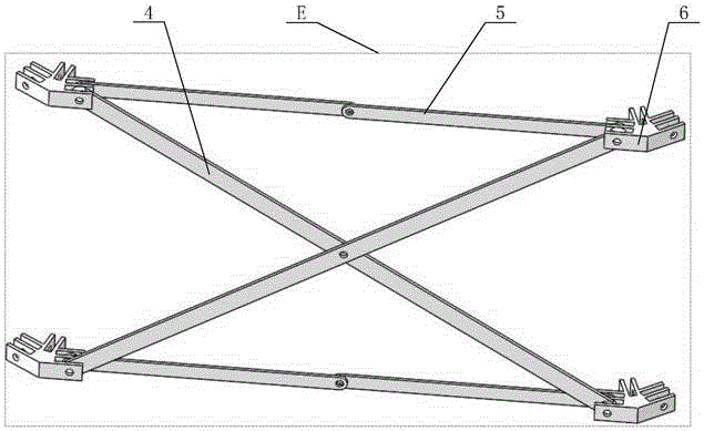 Complete scissor-like double-layer annular truss extendible antenna mechanism