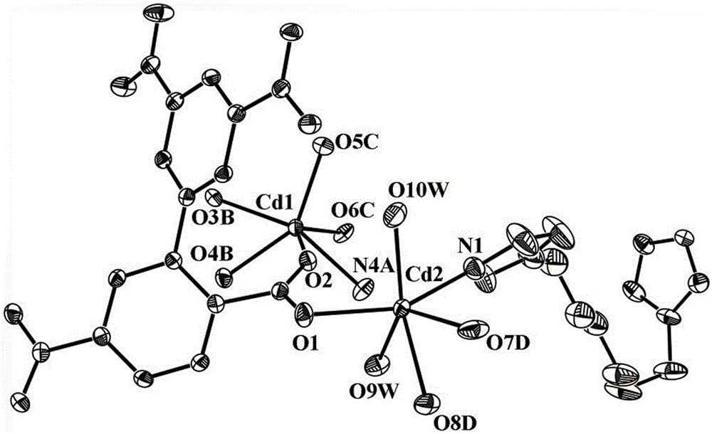 2,3',5,5'-cadmium diphenyltetracarboxylate complex and its preparation method