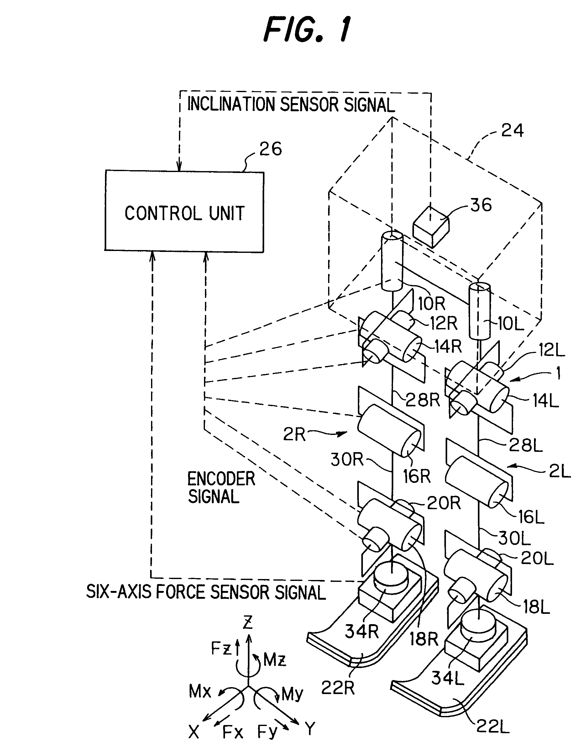 Legged mobile robot