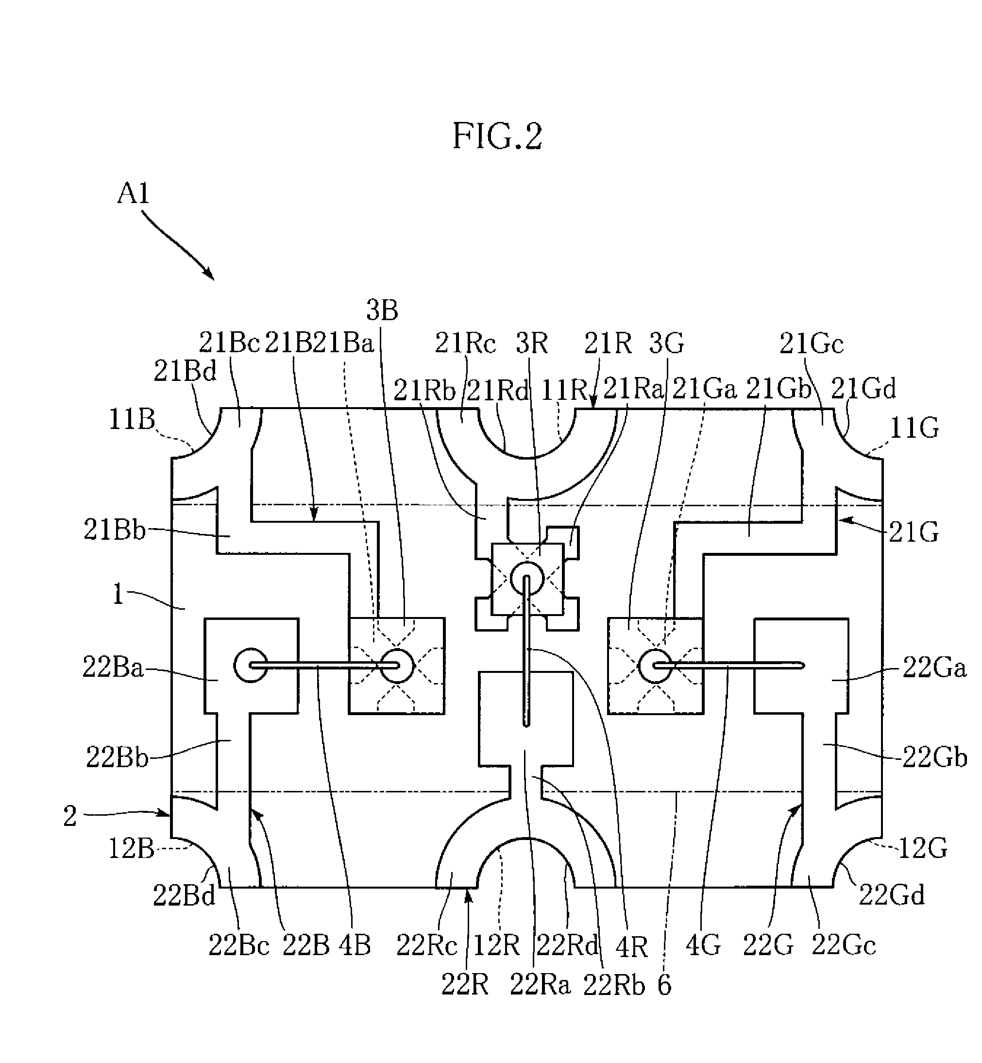 LED module and LED dot matrix display