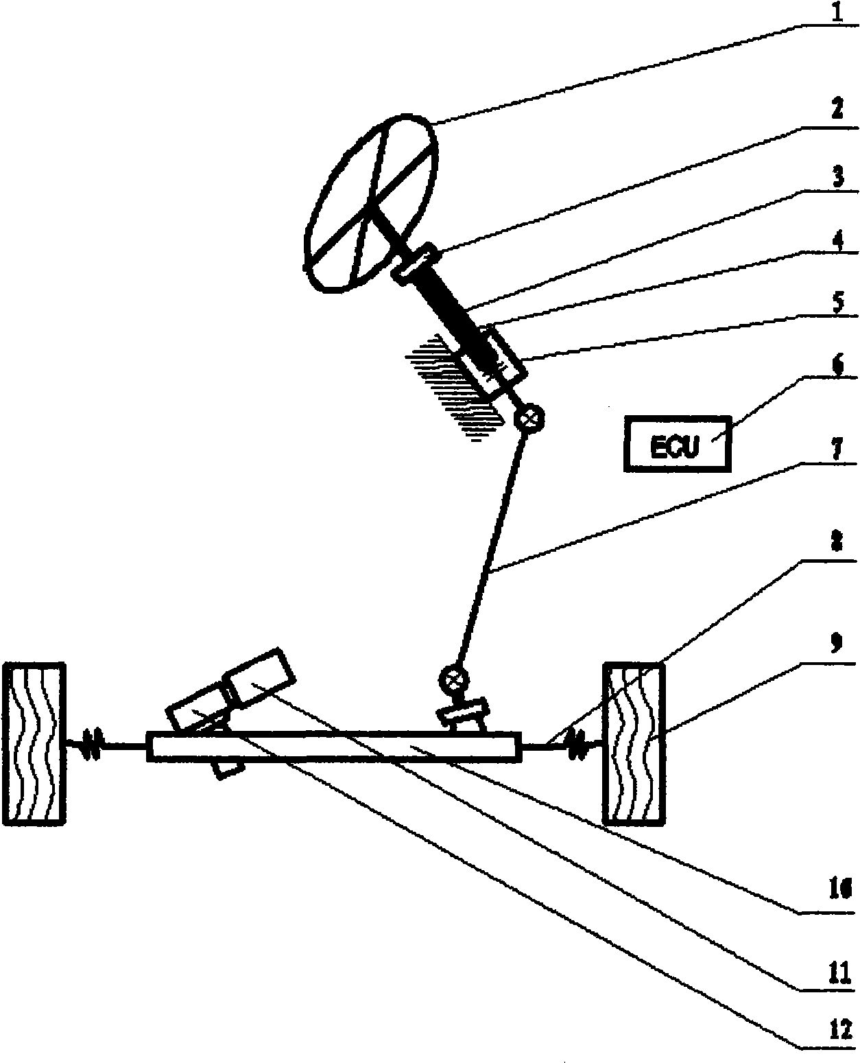 Electric power-assisted steering system with VTMS (Variable Transmission Motor System) speed variable transmission ratio