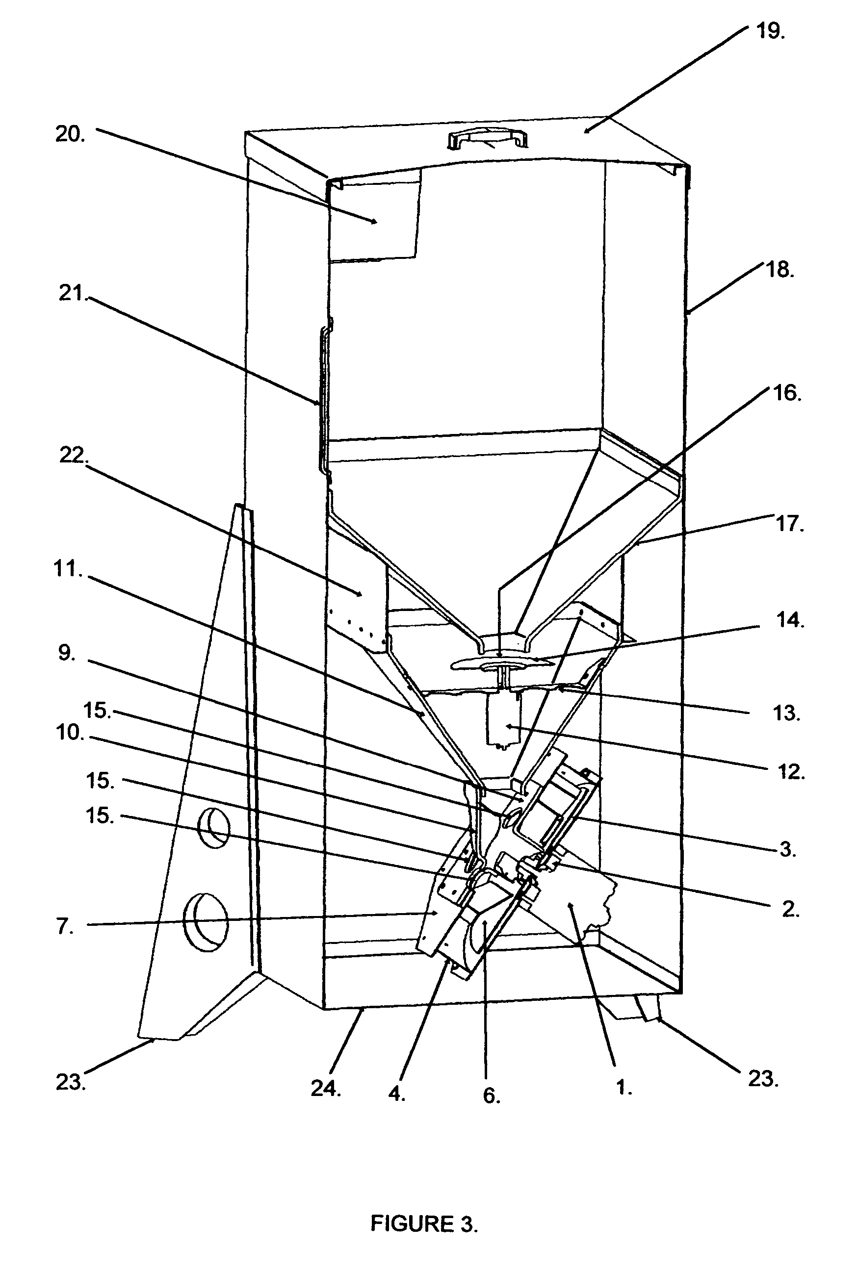 Directional broadcast feeder for fish and game