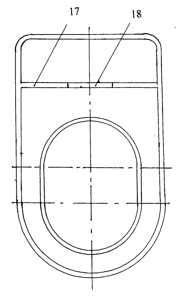 Plastic pedestal pan matrix and manufacturing method thereof