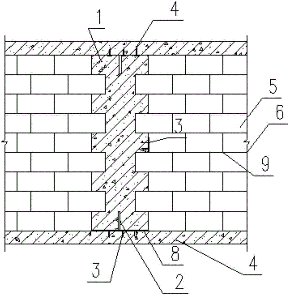 Prefabricated reinforced concrete structure column and system applying same and construction method of system