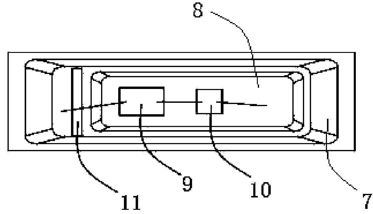 Side-in type backlight source based on sinking cup type LED lamp beads