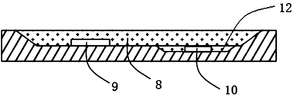 Side-in type backlight source based on sinking cup type LED lamp beads