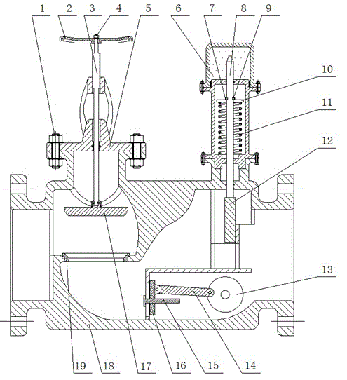 Mechanical type automatic water saving device