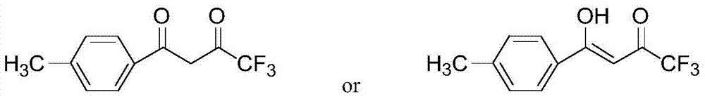 Method for preparing 1-p-methylphenyl-4,4,4-trifluoro-1,3-butanedione