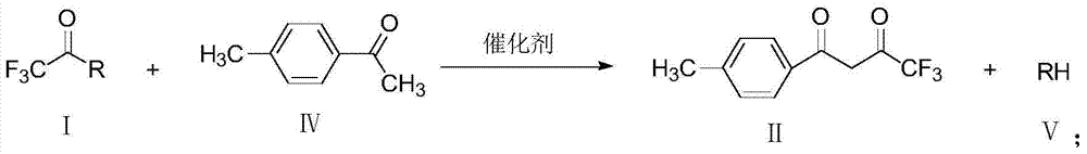 Method for preparing 1-p-methylphenyl-4,4,4-trifluoro-1,3-butanedione