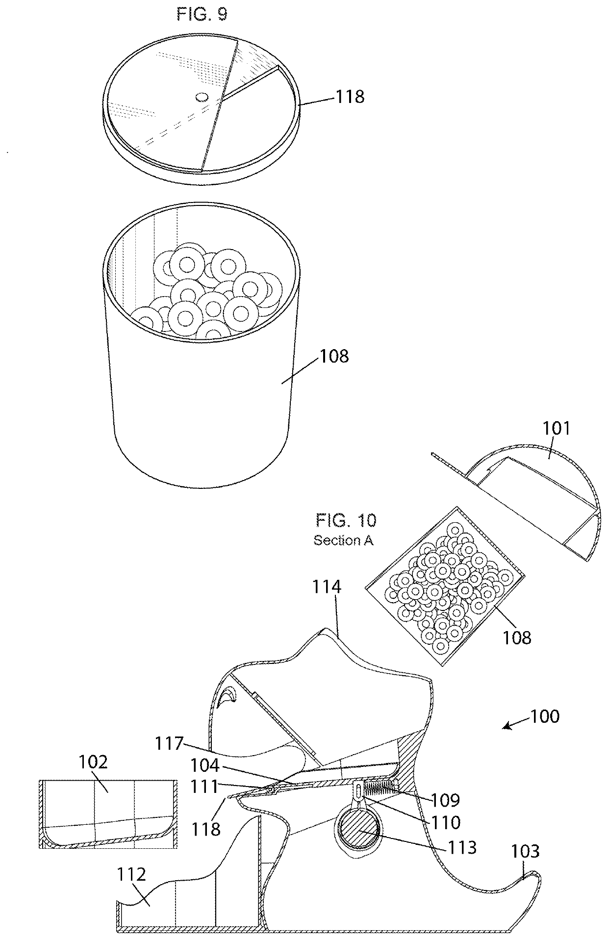 Child's toy-like dry food & snack dispenser