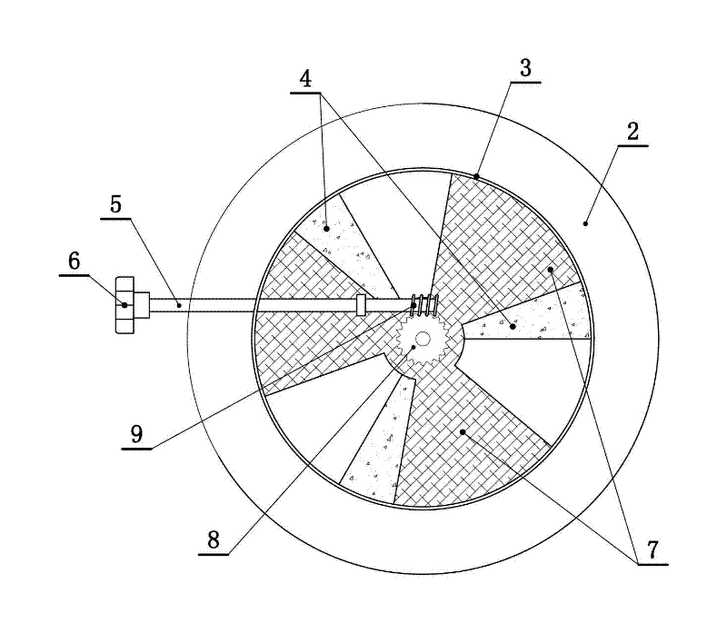 Poking wheel type air quantity adjustable air window