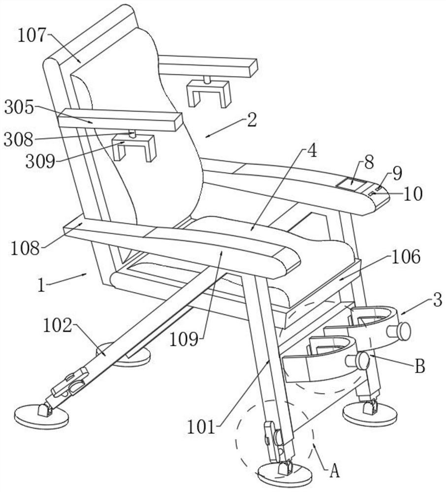 Rehabilitation physiotherapy device for ankylosing spondylitis patient based on artificial intelligence