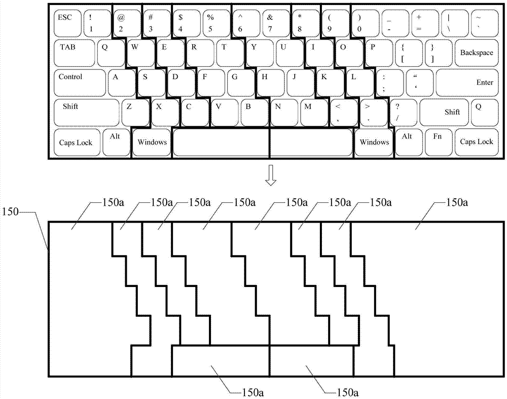 Virtual keyboard based content input method, apparatus and touch device