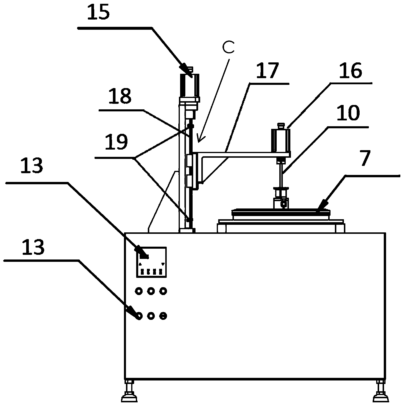 Rotary dynamic metal corrosion testing device and using method thereof