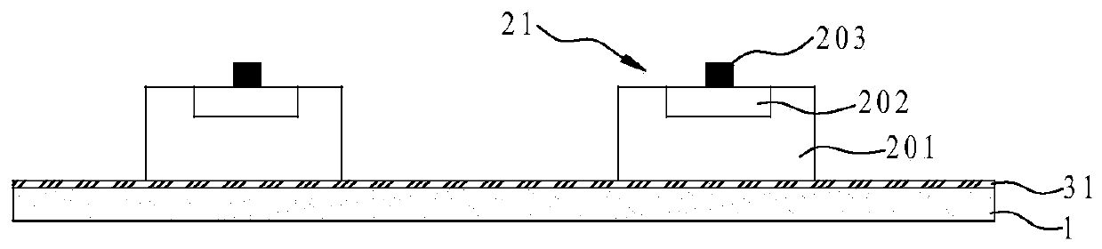 Large-board fan-out double-sided antenna package structure and preparation method thereof