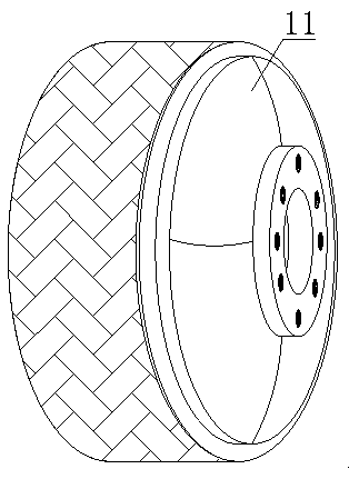 Supporting wheel with buffering function