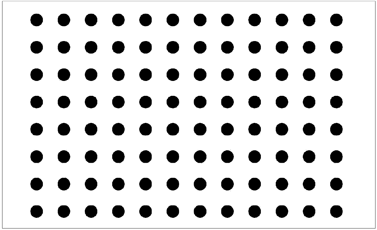 Camera distortion correcting method based on square target model and perspective projection