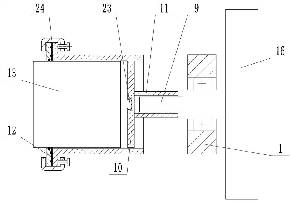 Municipal oblique parking space auxiliary marking device