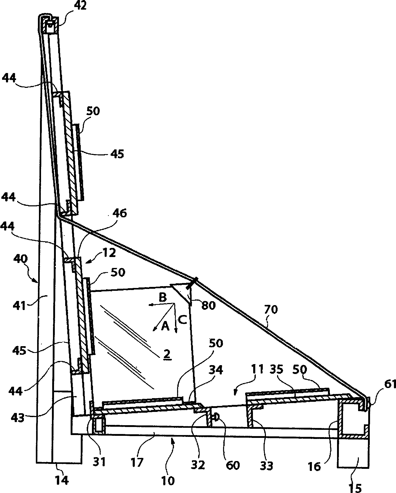 Platelike body transporting device