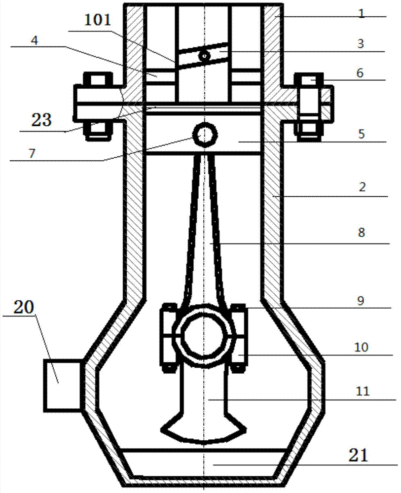 A piston type water energy converter