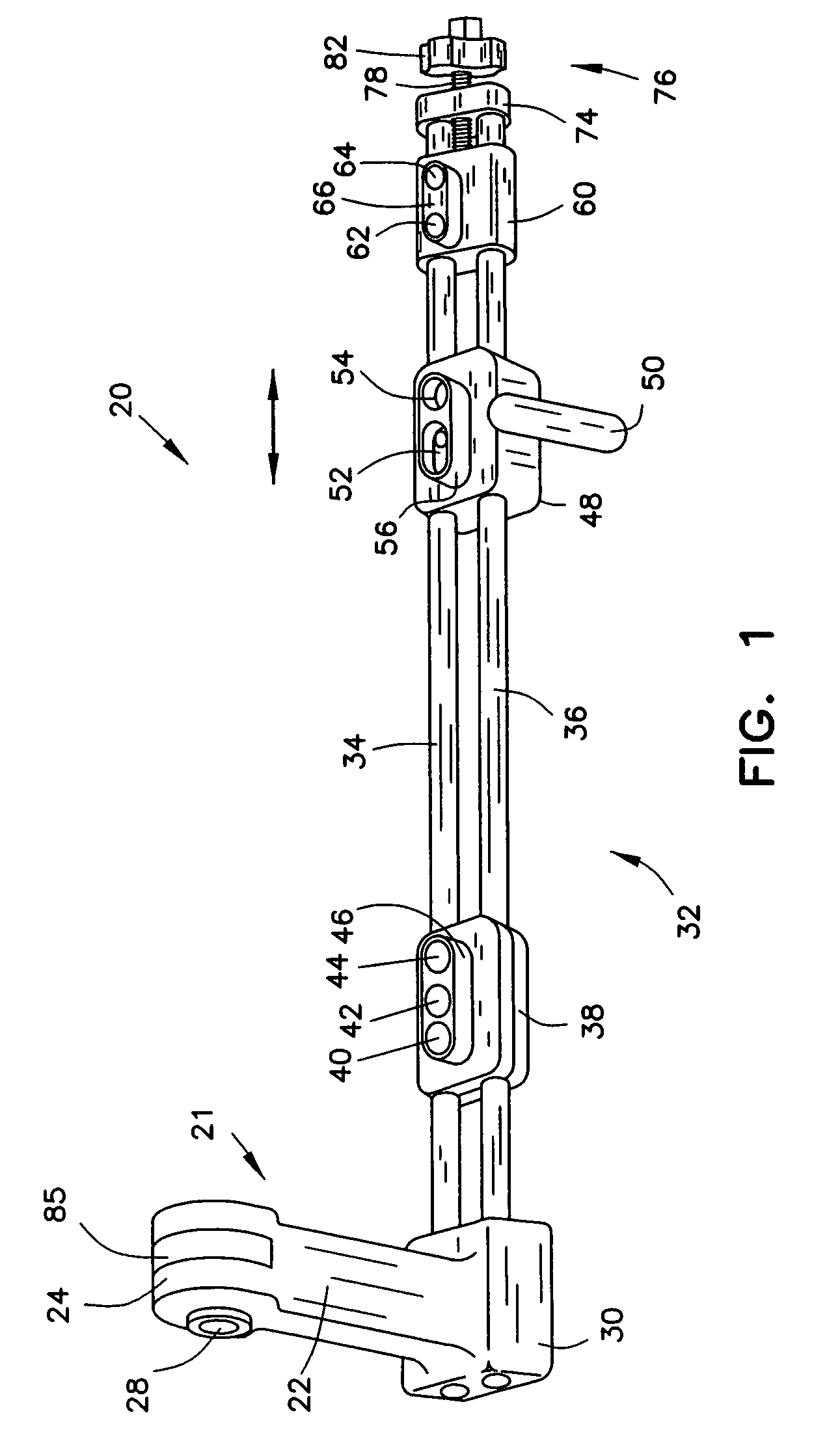 Bone fastener targeting and compression/distraction device for an intramedullary nail and method of use