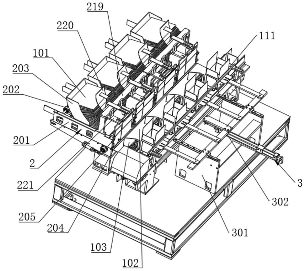 Material packaging production line