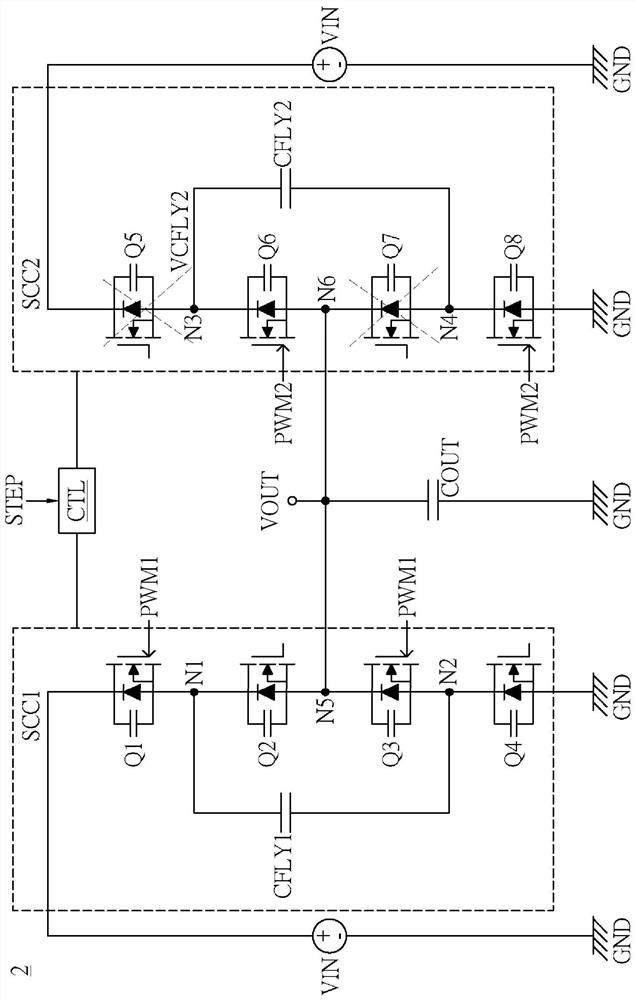 Multi-phase switched capacitor power converter and control method thereof