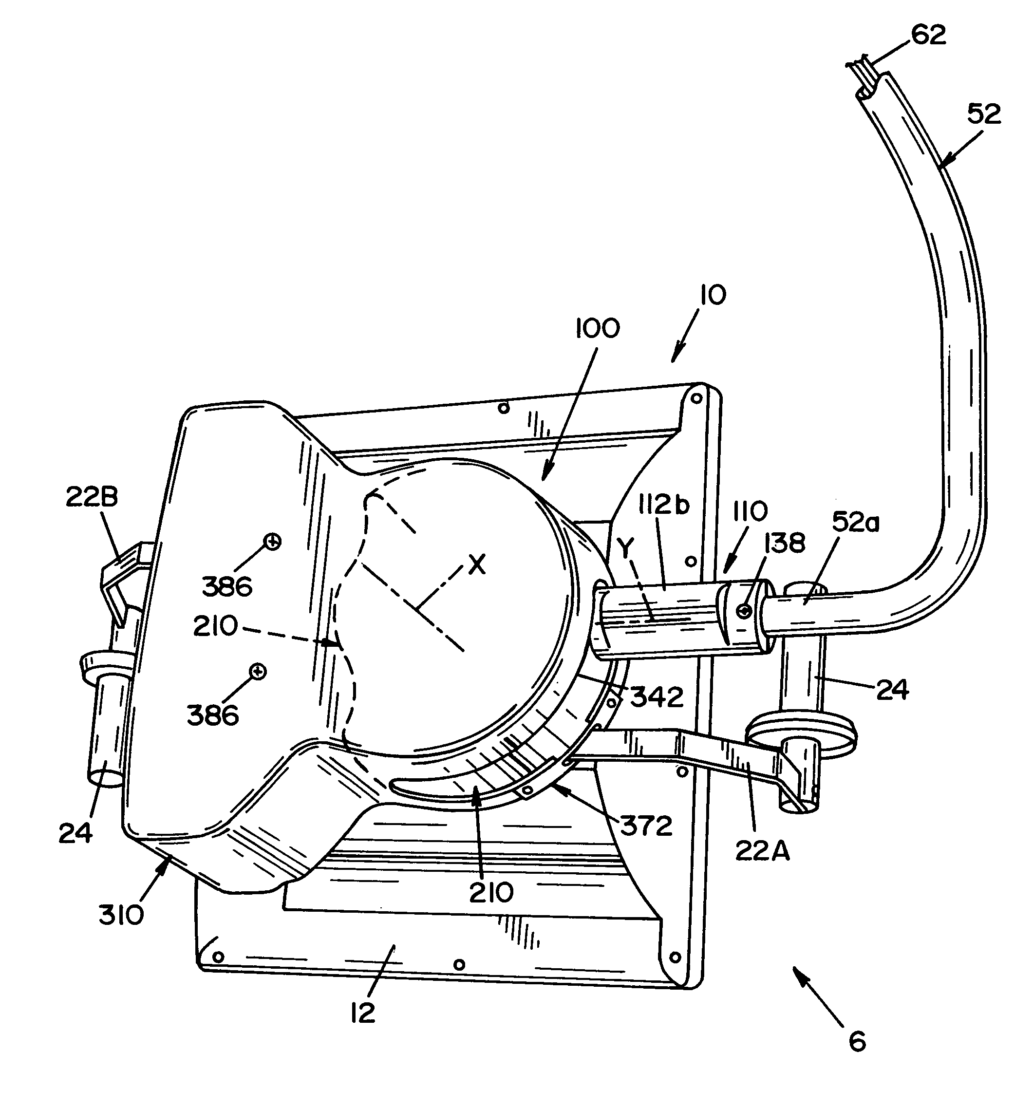 Cover assembly for video monitor