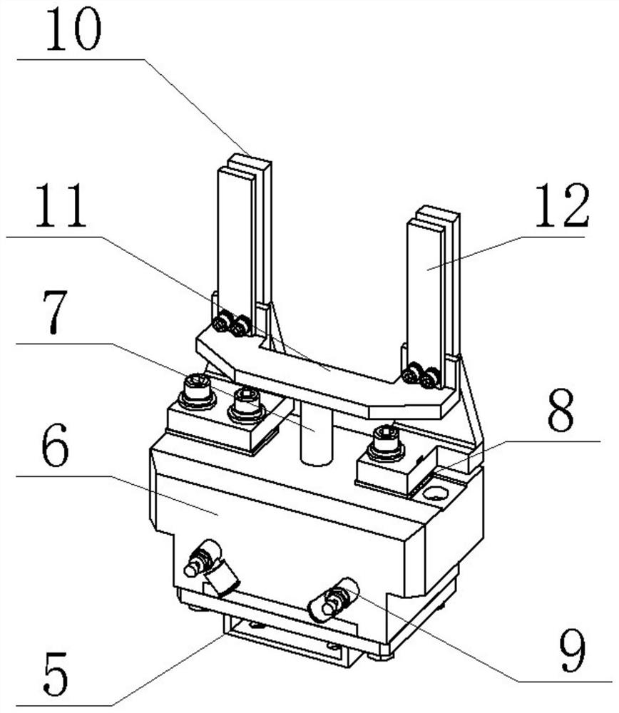 Degenerate-rank connecting rod end tooling of forging robot