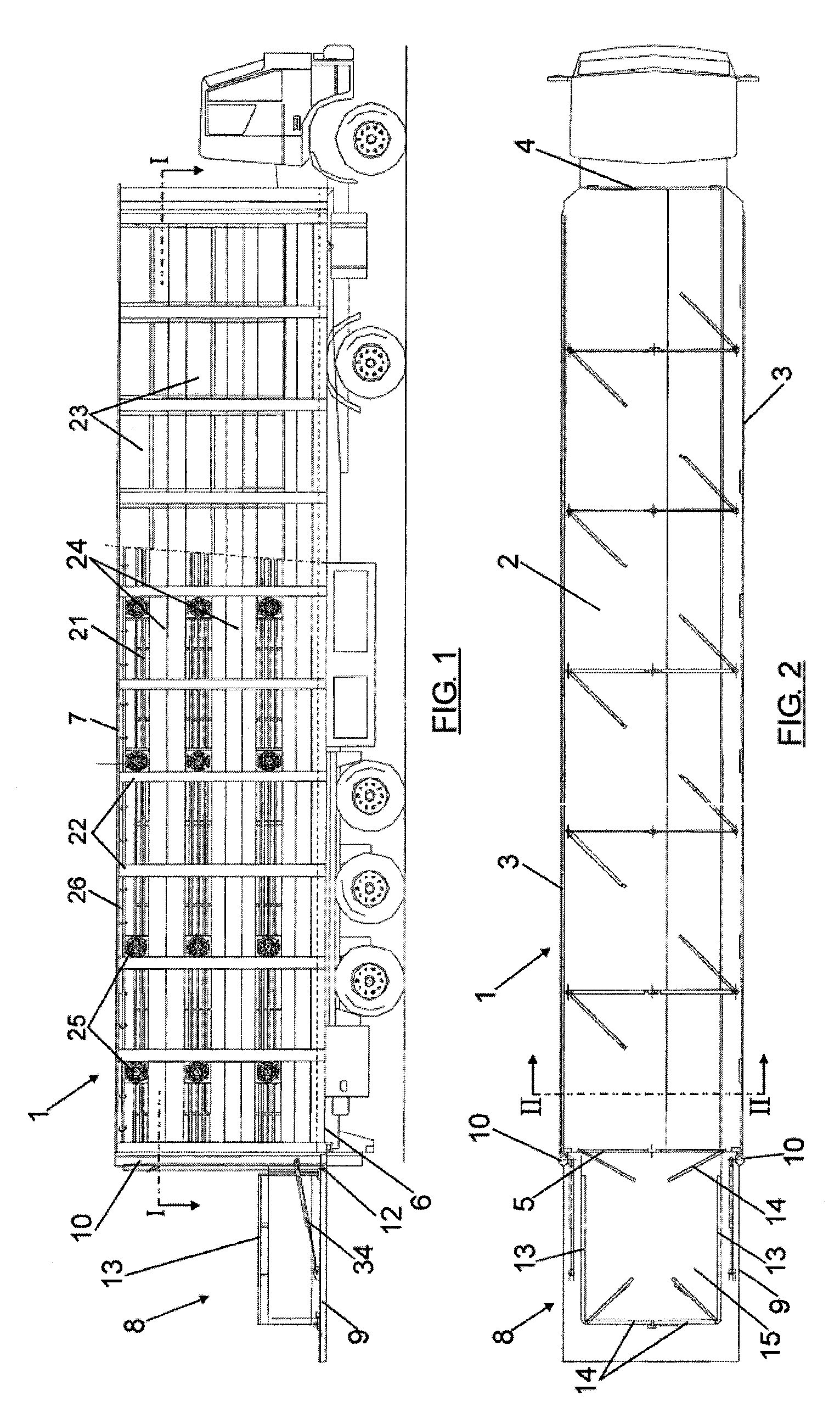 Vehicle for transporting livestock