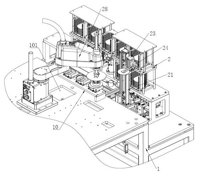 Automatic wafer feeding device for wafer feeding machine