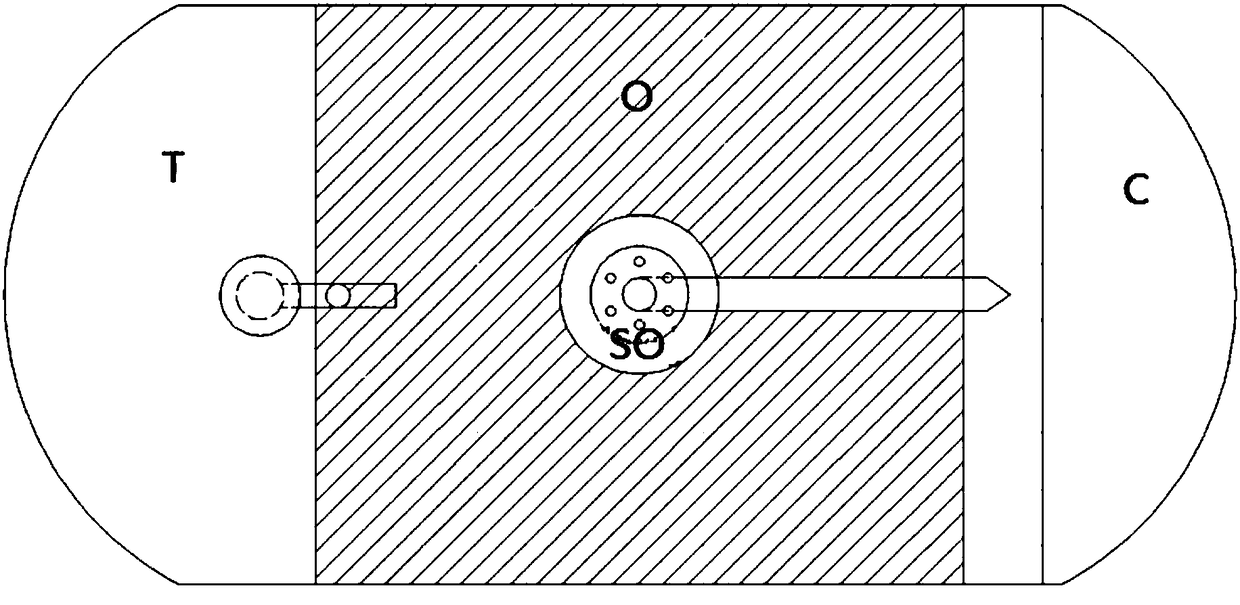 Treatment technology suitable for high ammonia nitrogen dispersed domestic sewage