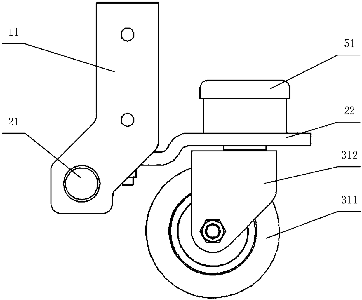 Pallet truck and auxiliary wheel mechanism thereof