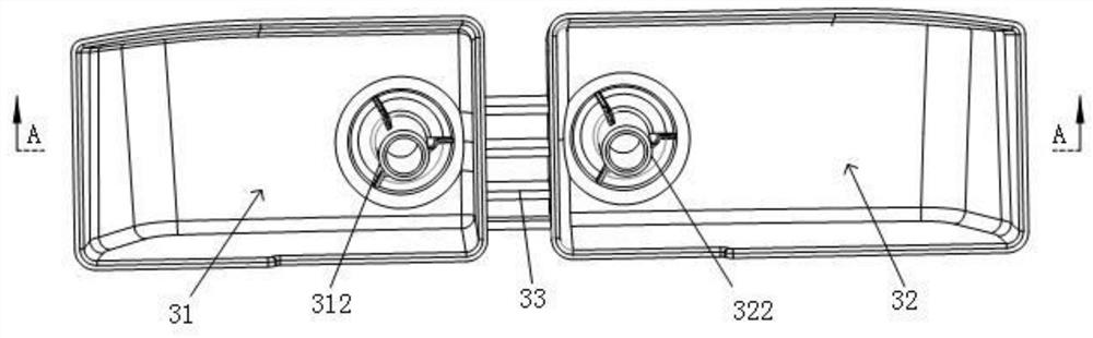 Detergent putting device of washing equipment and washing equipment