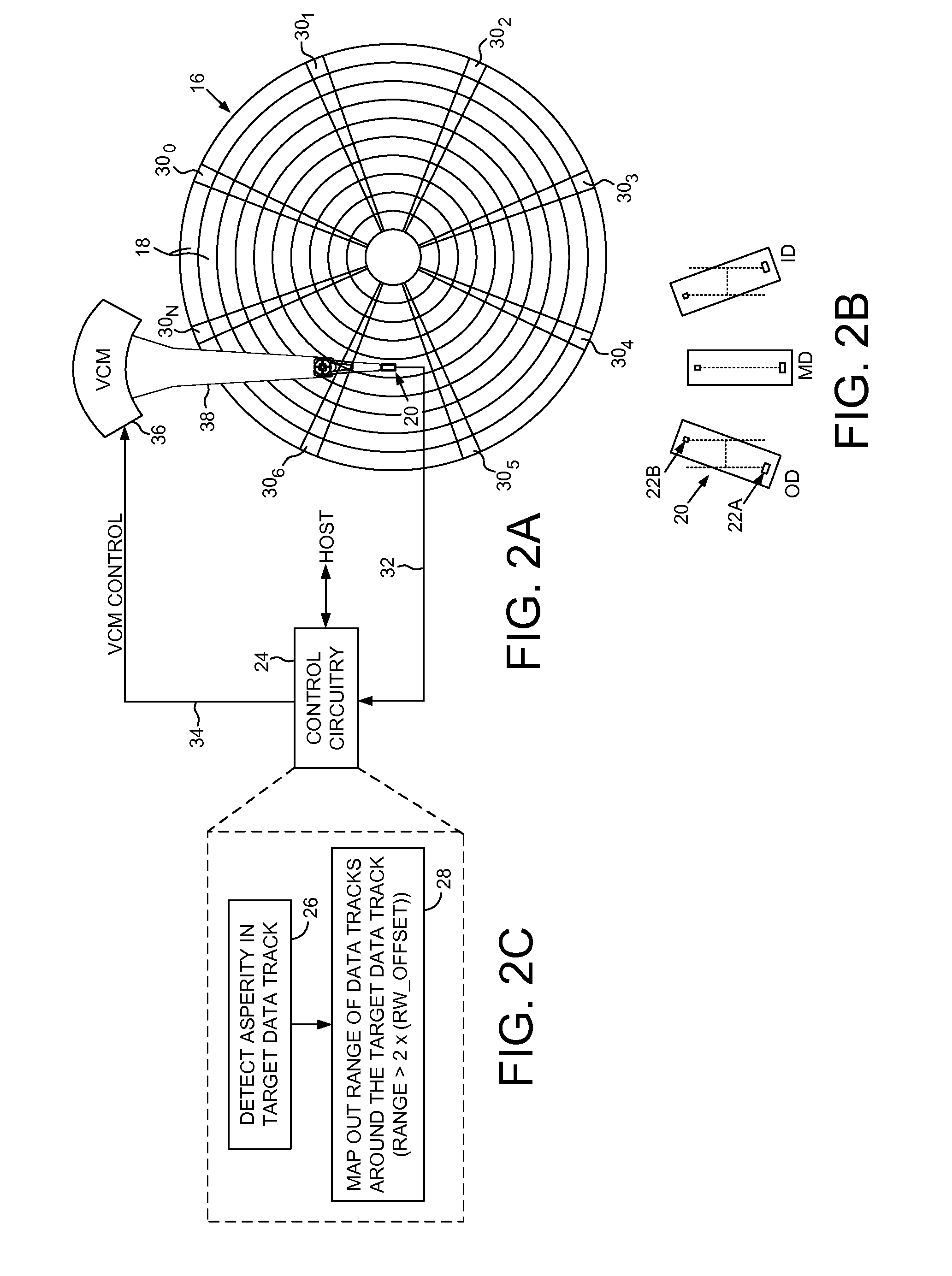 Disk drive mapping out data tracks to avoid thermal asperities