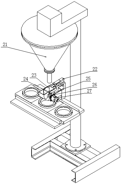 Weighing, pouring and spreading mechanism for flexible polishing pad production