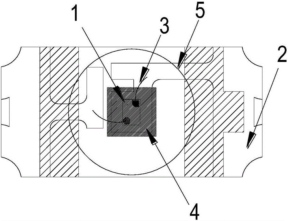 Round Lens and Chip LED light-emitting component and production technology