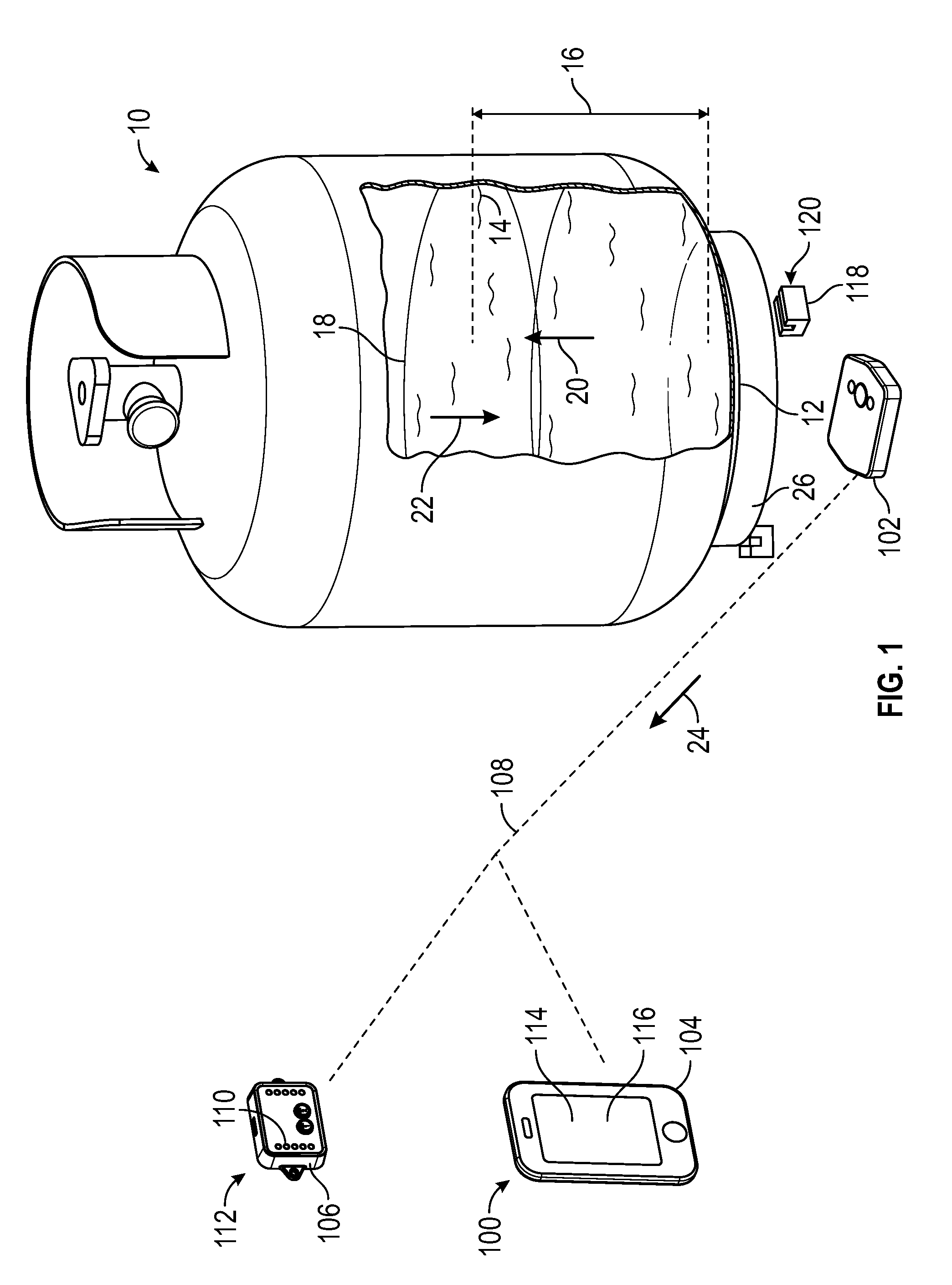 Sensor Arrangements, Sensor Systems, and Methods for Determining Height of Liquids in Tanks