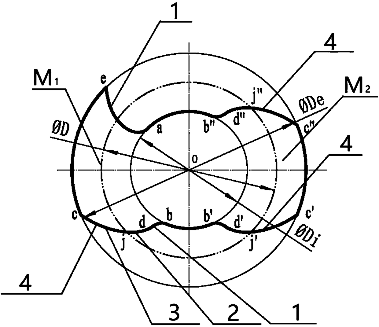 Double-end spiral screw rod and double-screw pump and dry vacuum screw pump adopting screw rod