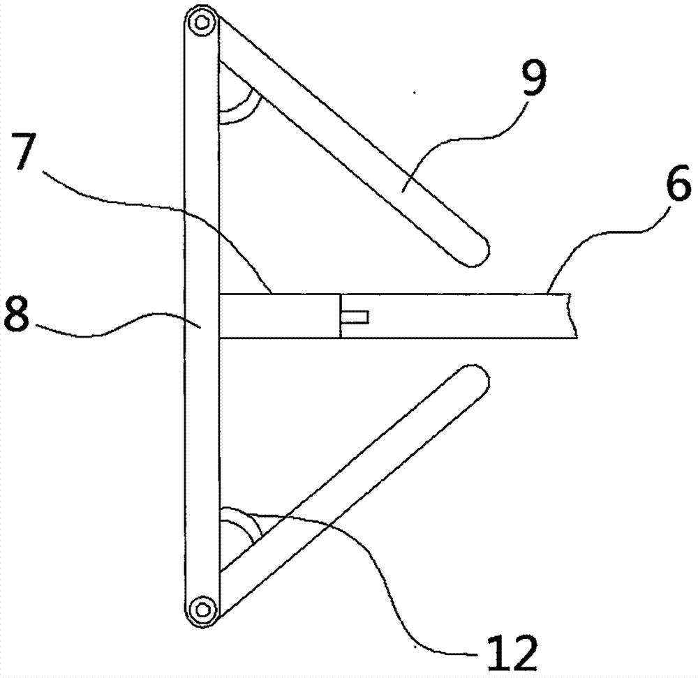 Herbicide spray drift preventing device for corn field