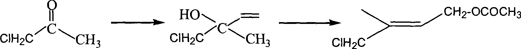 Process for synthesizing 1-chlorine-2-methyl-4-acetoxy-2-butylene