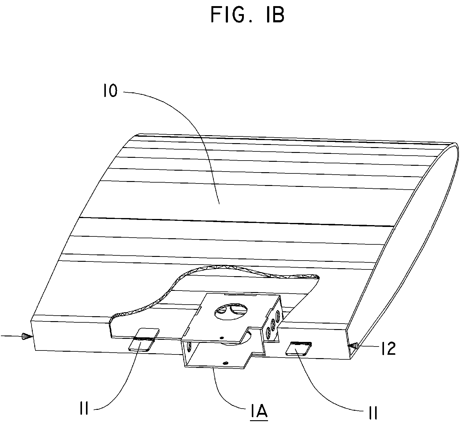 Servo mounting system for direct drive of an aircraft control surface