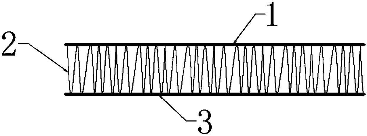 Sandwich seat fabric and preparation method thereof