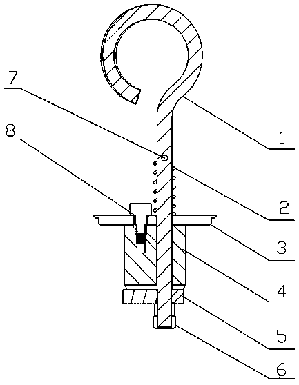 Lifting gear for lifting workpieces with cylindrical stepped holes