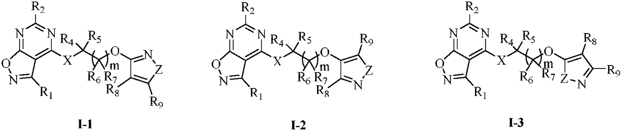 Substituted five-membered heterocyclic compound containing pyrimidine rings and preparation method and application thereof