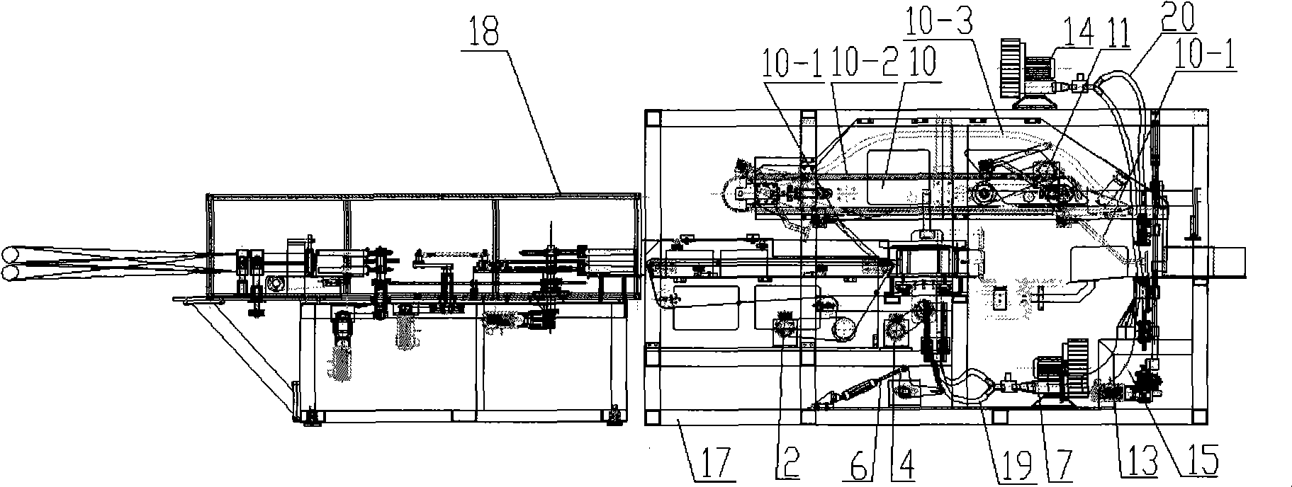 Pants products packing device and method