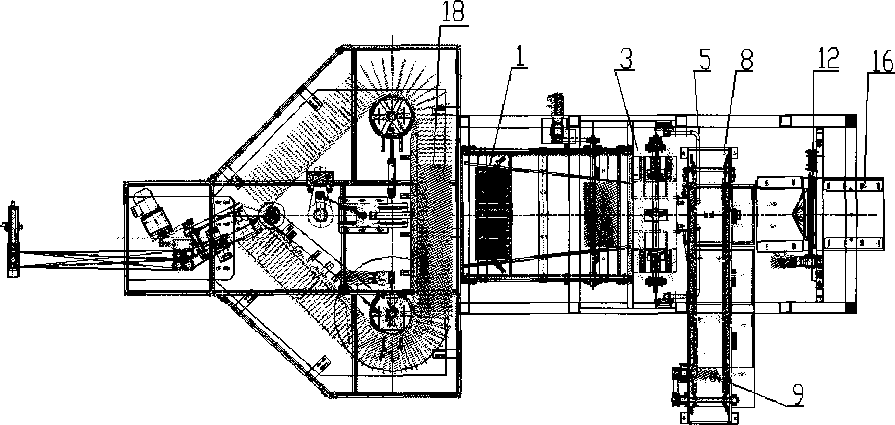 Pants products packing device and method